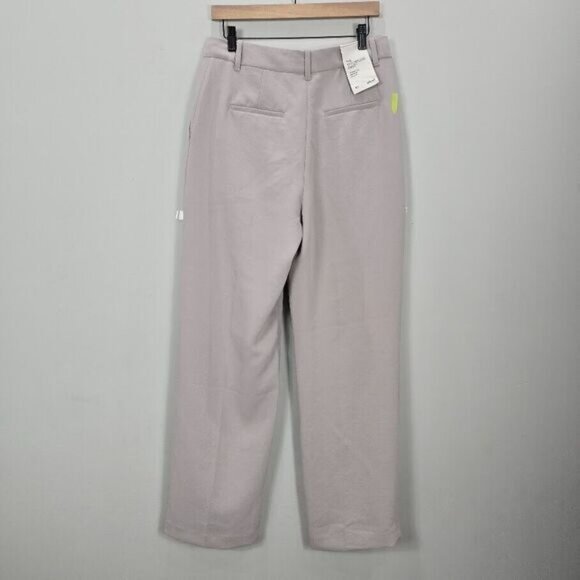 Wilfred Aritizia The effortless Pant Trouser Women's 10 Gray High Waist Wide Leg - Picture 3 of 16
